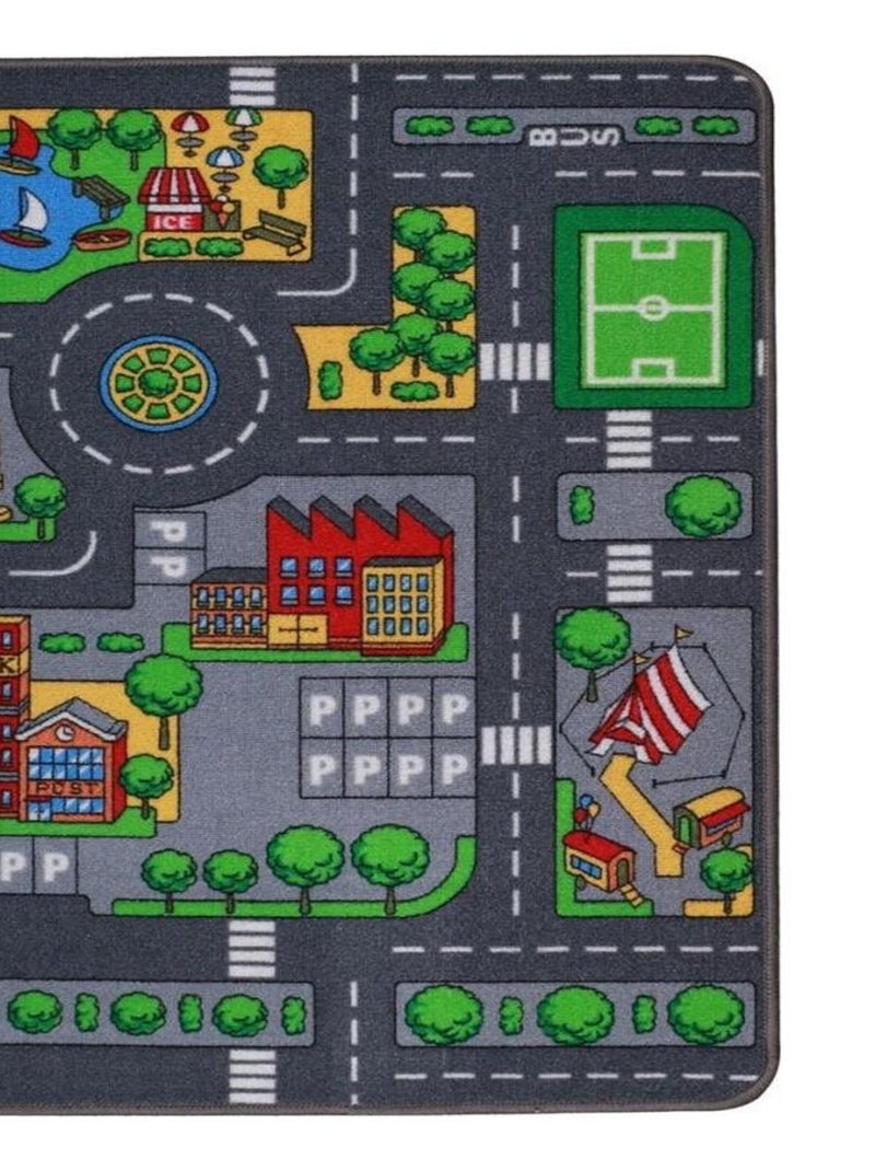 Tapis de jeu circuit Gris - Kiabi
