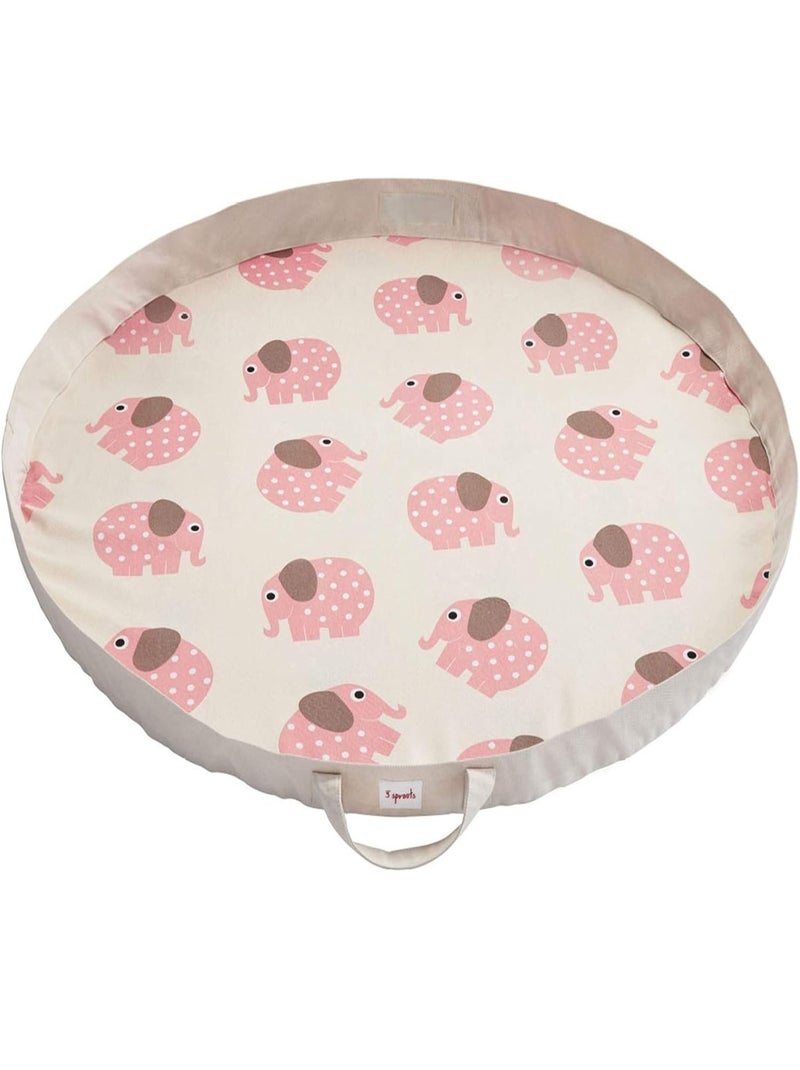 Tapis de jeu éléphant rose Rose - Kiabi