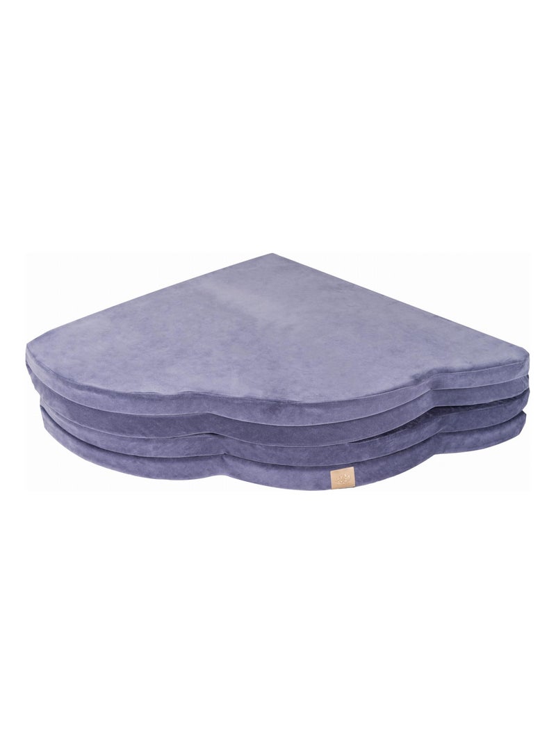 Tapis de Jeu en Forme de Nuage pour Enfants - Tapis de Sol Doux,  pour Chambre Bébé, Velvet Gris Bleu - Kiabi