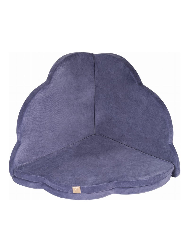 Tapis de Jeu en Forme de Nuage pour Enfants - Tapis de Sol Doux,  pour Chambre Bébé, Velvet Gris Bleu - Kiabi