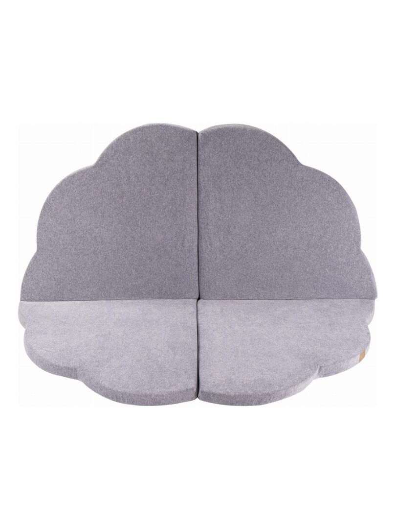 Tapis de Jeu en Forme de Nuage pour Enfants - Tapis de Sol Doux, pour Chambre Bébé, Velvet Gris - Kiabi