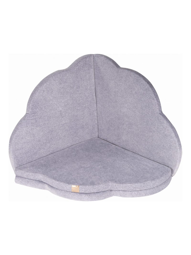 Tapis de Jeu en Forme de Nuage pour Enfants - Tapis de Sol Doux, pour Chambre Bébé, Velvet Gris - Kiabi