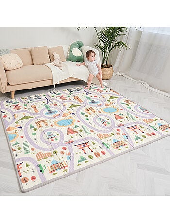 Tapis d'éveil pliable en mousse, réversible et imperméable - 200x180x1,5 - FOX | SUPERBE BEBE