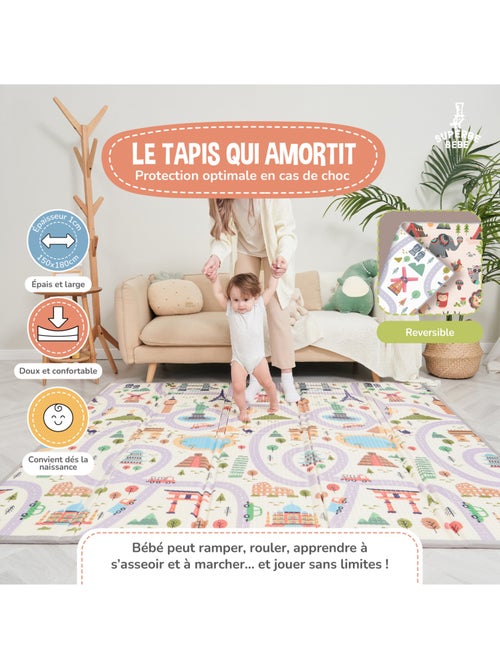 Tapis de Jeu en mousse, épais et pliable pour enfants - MONUMENTS | SUPERBE BEBE - Kiabi Tapis de Jeu en mousse, épais et pliable pour enfants - MONUMENTS | SUPERBE BEBE - Kiabi