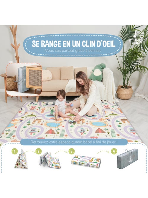 Tapis de Jeu en mousse, épais et pliable pour enfants - MONUMENTS | SUPERBE BEBE - Kiabi Tapis de Jeu en mousse, épais et pliable pour enfants - MONUMENTS | SUPERBE BEBE - Kiabi