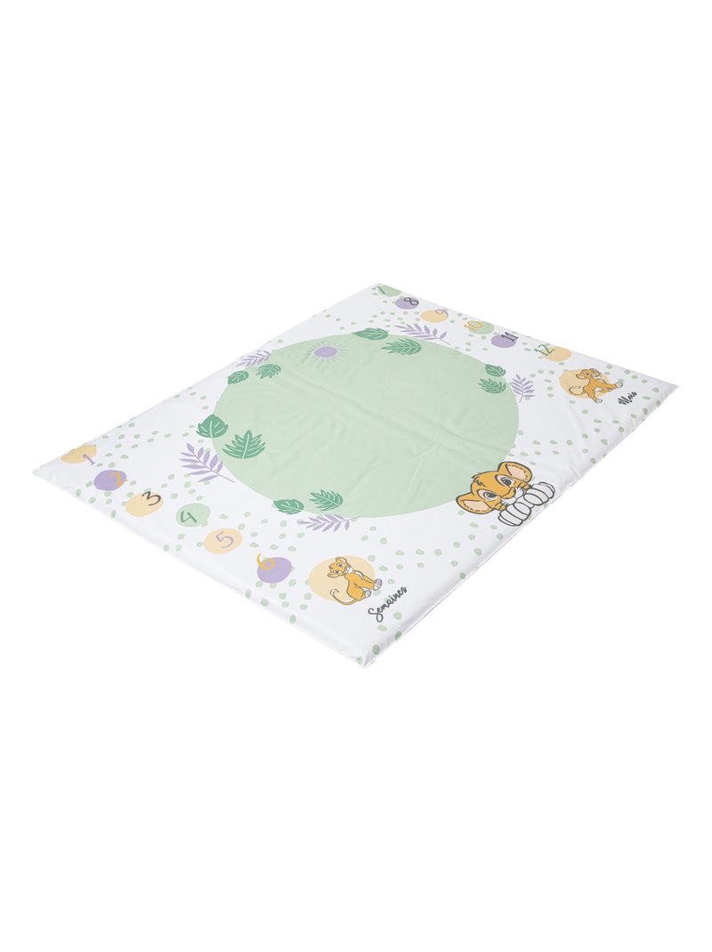 Tapis de jeu en PVC 72x92 cm avec étapes bébé - Roi Lion Cosy Time - Babycalin Vert tilleul - Kiabi