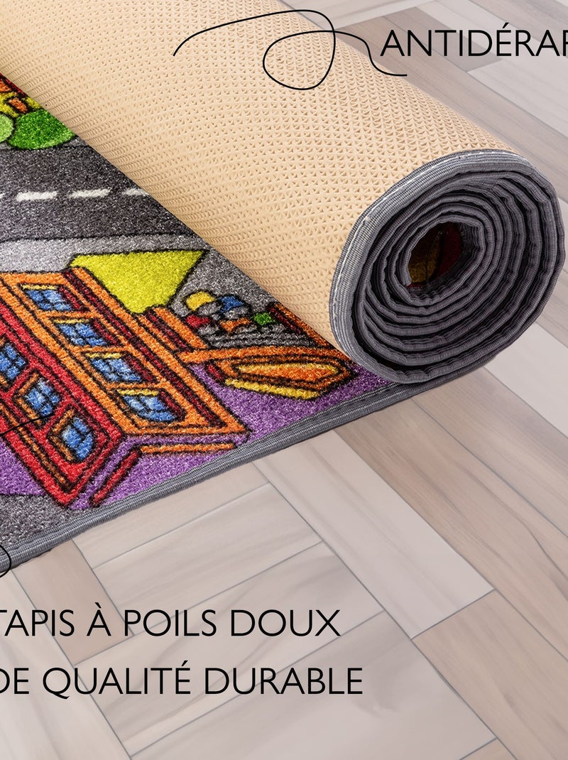 Tapis de Jeu Enfant, Carpet Studio, Big City, Lavable, Antidérapant Gris - Kiabi