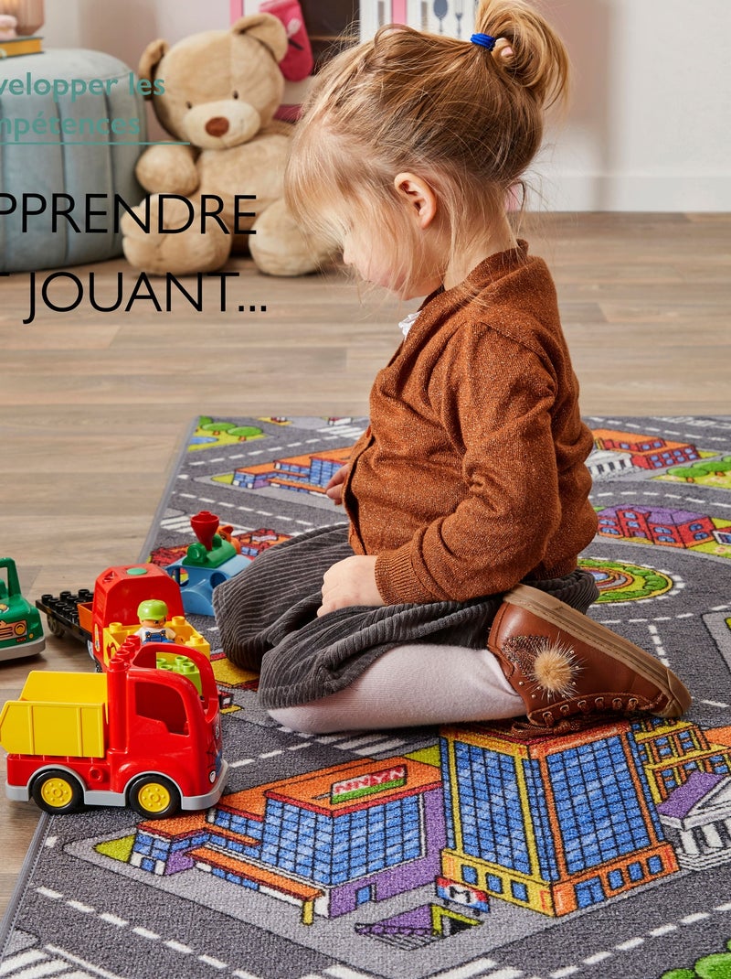 Tapis de Jeu Enfant, Carpet Studio, Big City, Lavable, Antidérapant Gris - Kiabi