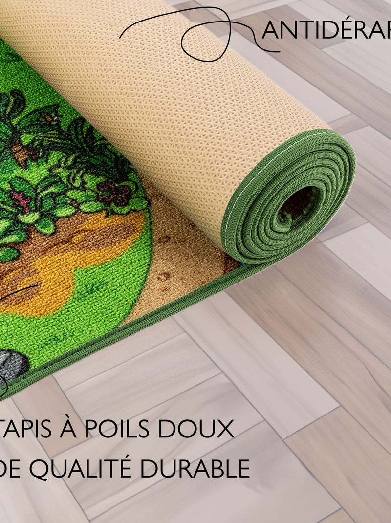 Tapis de Jeu Enfant, Carpet Studio, Dino, Lavable, Antidérapant Vert - Kiabi