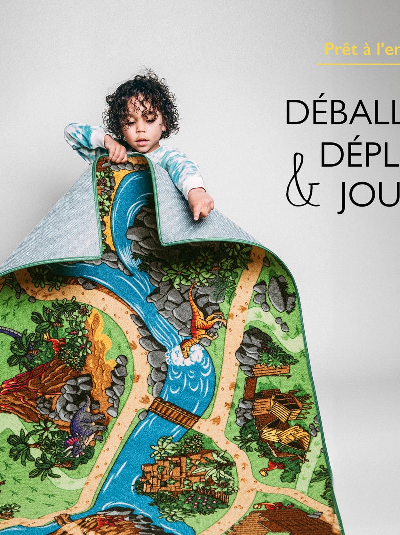 Tapis de Jeu Enfant, Carpet Studio, Dino, Lavable, Antidérapant Vert - Kiabi