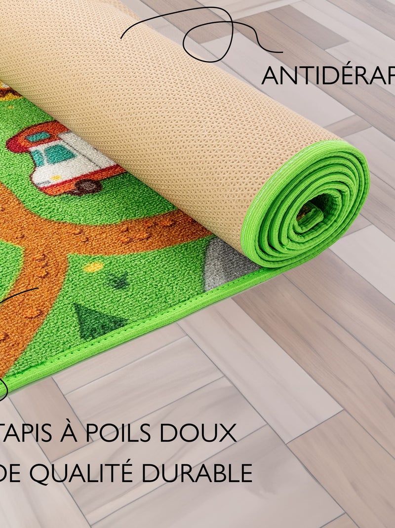 Tapis de Jeu Enfant, Carpet Studio, Hiking, Lavable, Antidérapant Vert - Kiabi