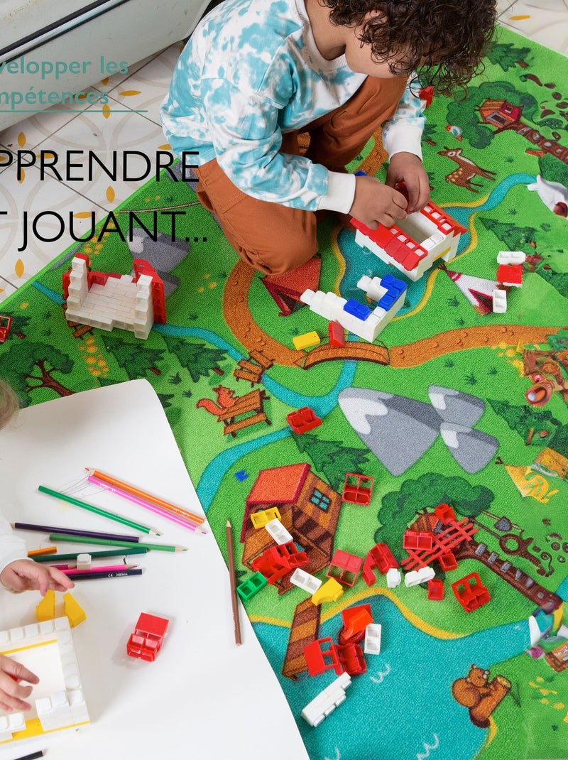 Tapis de Jeu Enfant, Carpet Studio, Hiking, Lavable, Antidérapant Vert - Kiabi