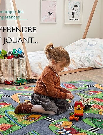 Tapis de Jeu Enfant, Carpet Studio, Little Village, Lavable, Antidérapant