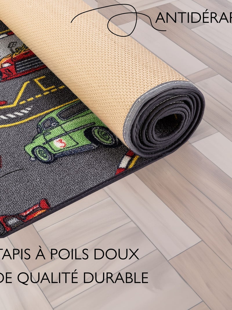 Tapis de Jeu Enfant, Carpet Studio, Racer, Lavable, Antidérapant Gris - Kiabi