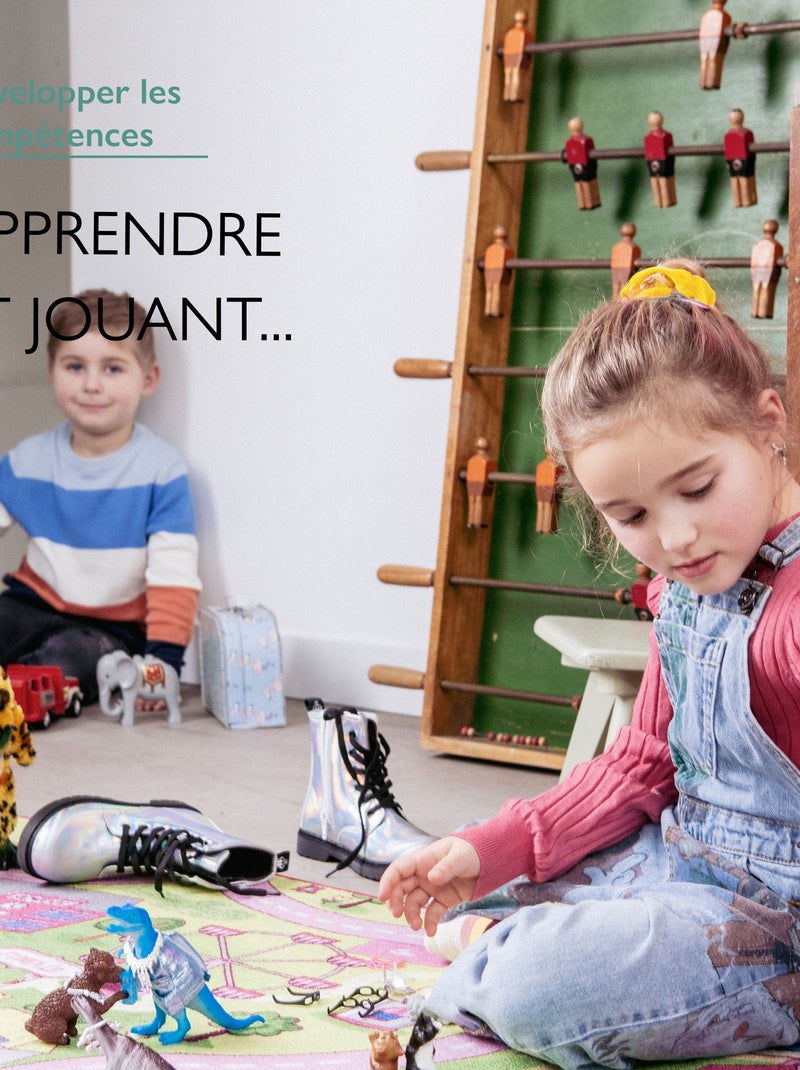 Tapis de Jeu Enfant, Carpet Studio, Sweet Town, Lavable, Antidérapant Rose - Kiabi