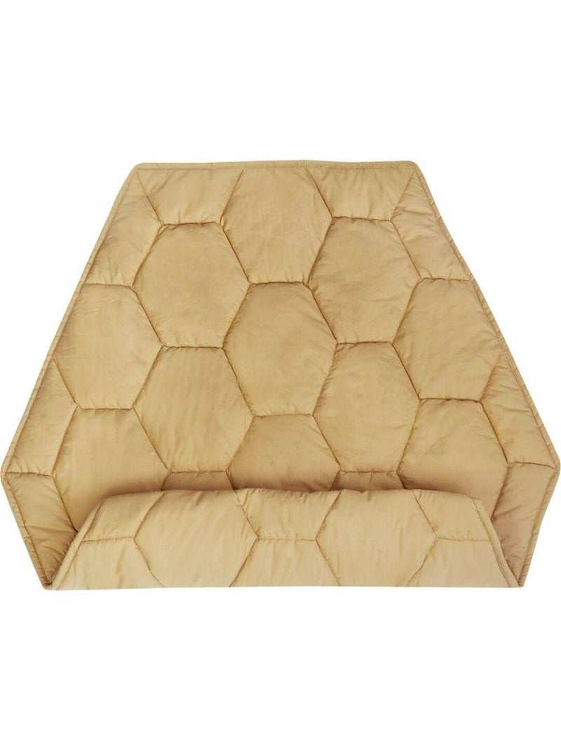 Tapis de jeu enfant coton jaune Honeycomb Miel - Kiabi
