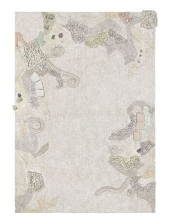 Tapis de jeu enfant coton lavable en machine Seabed