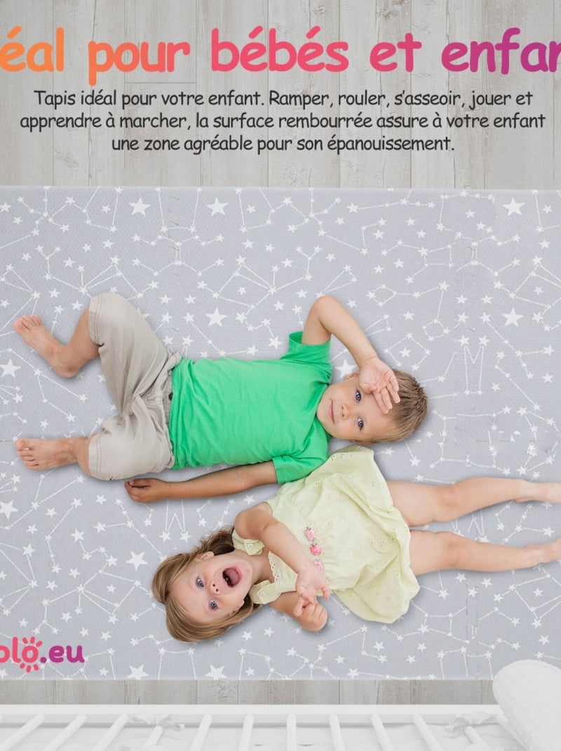 Tapis de jeu enfant puzzle Gris - Kiabi