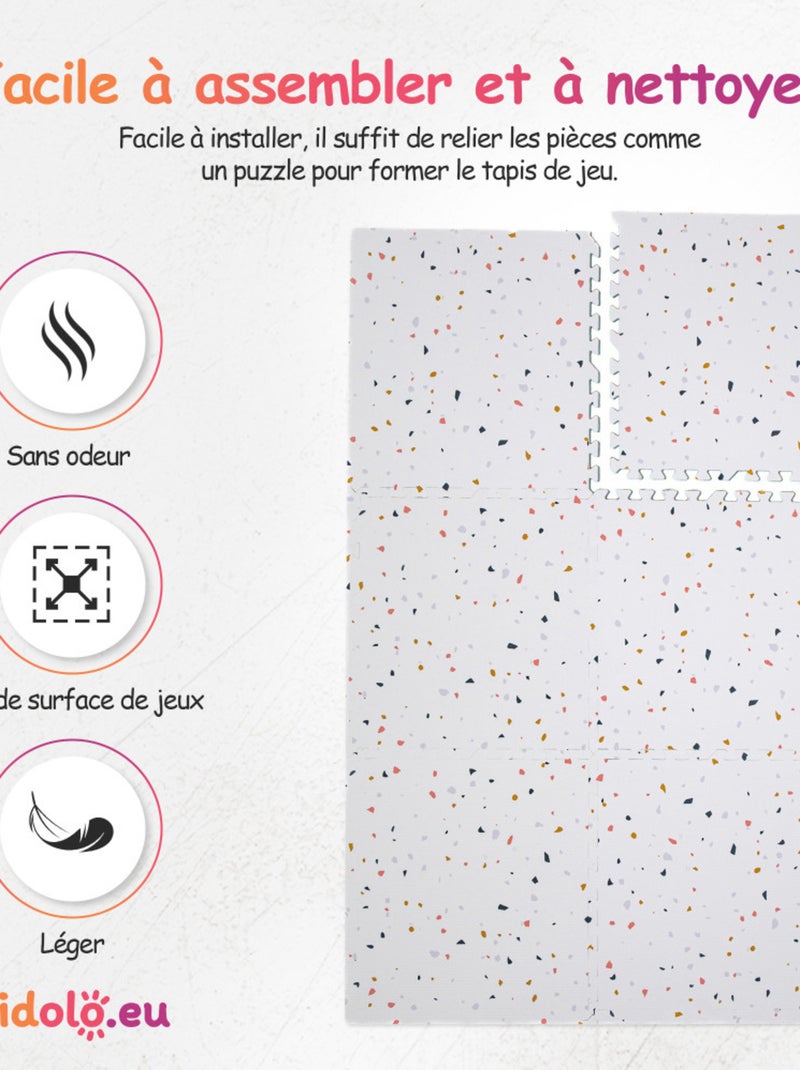 Tapis de jeu enfant puzzle Multicolore - Kiabi