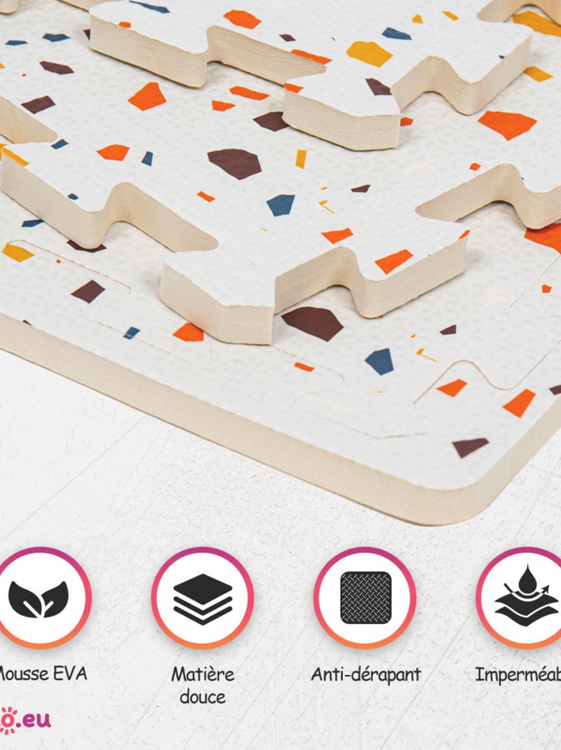 Tapis de jeu enfant puzzle Orange - Kiabi