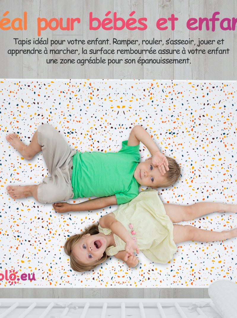 Tapis de jeu enfant puzzle Orange - Kiabi