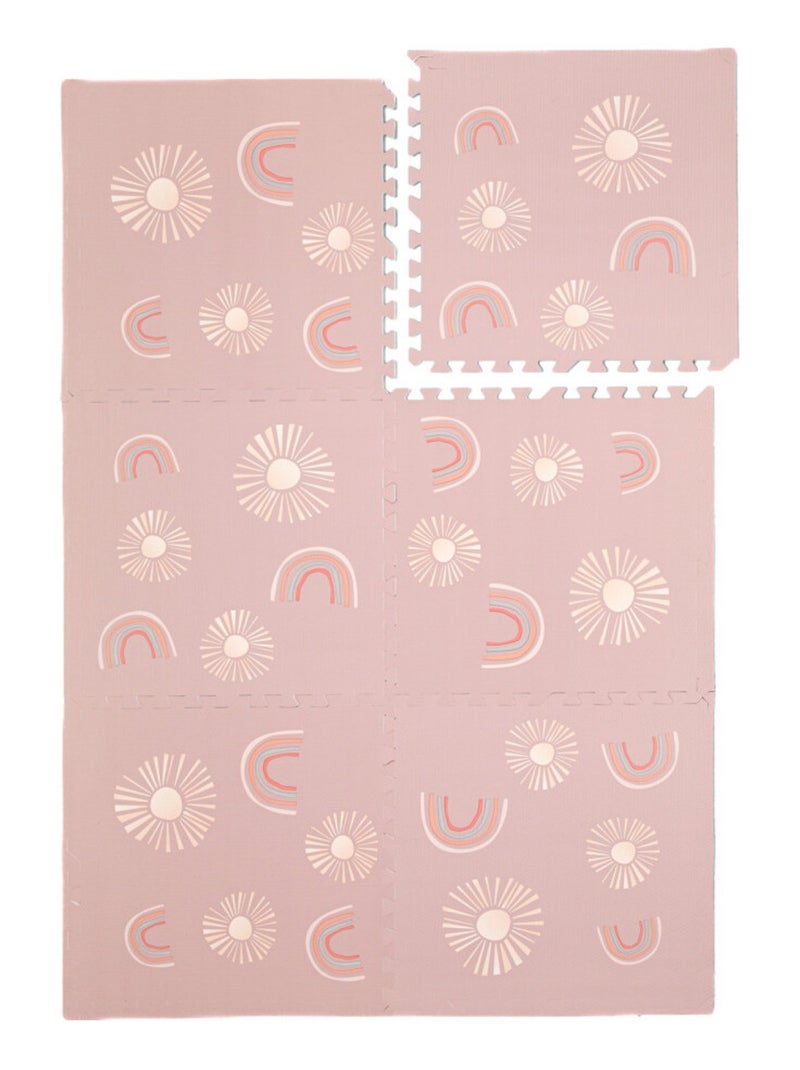 Tapis de jeu enfant puzzle Rose - Kiabi