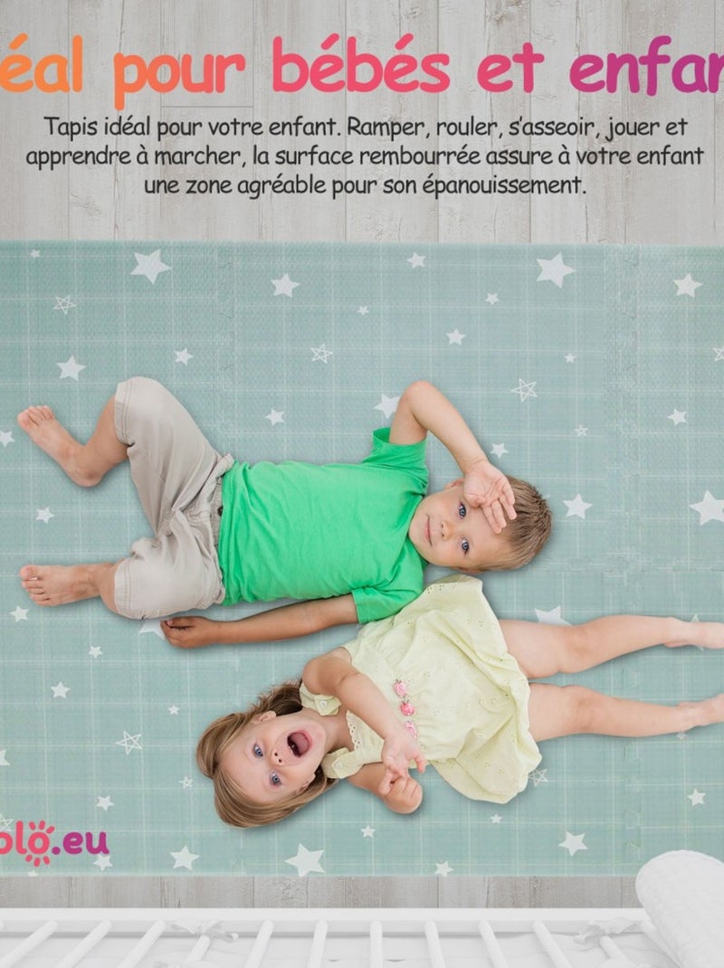 Tapis de jeu enfant puzzle Vert - Kiabi