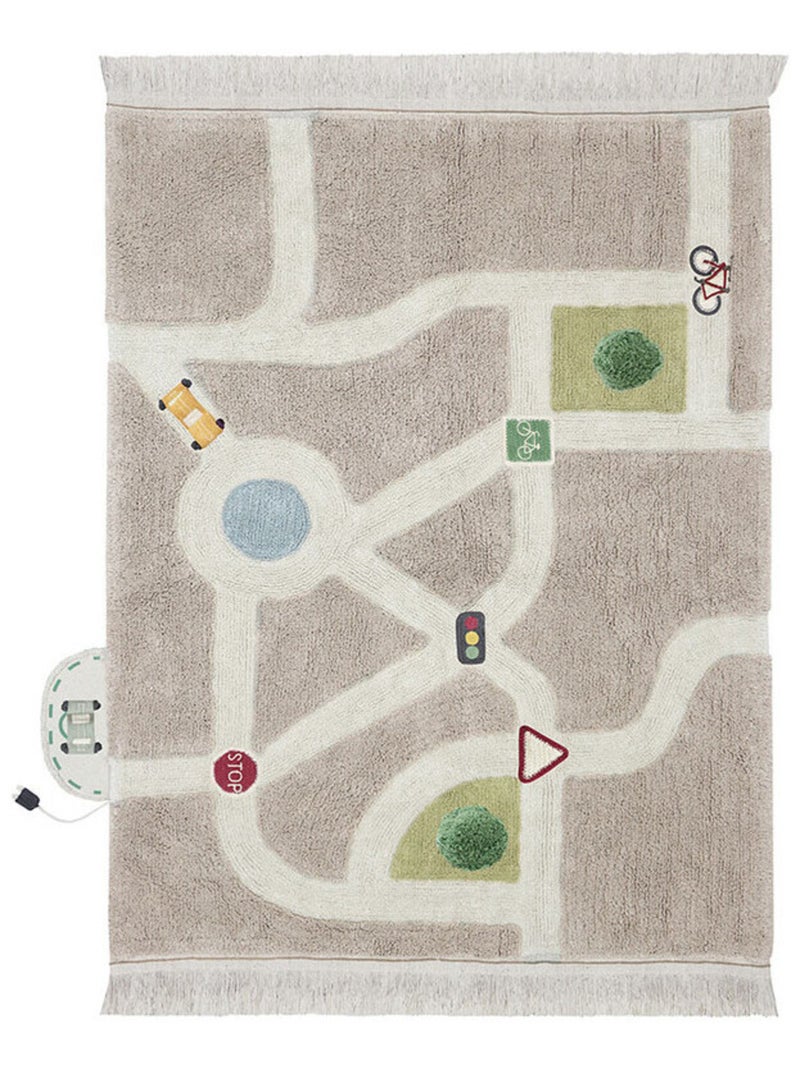 Tapis de jeu lavable Ecocity Gris - Kiabi