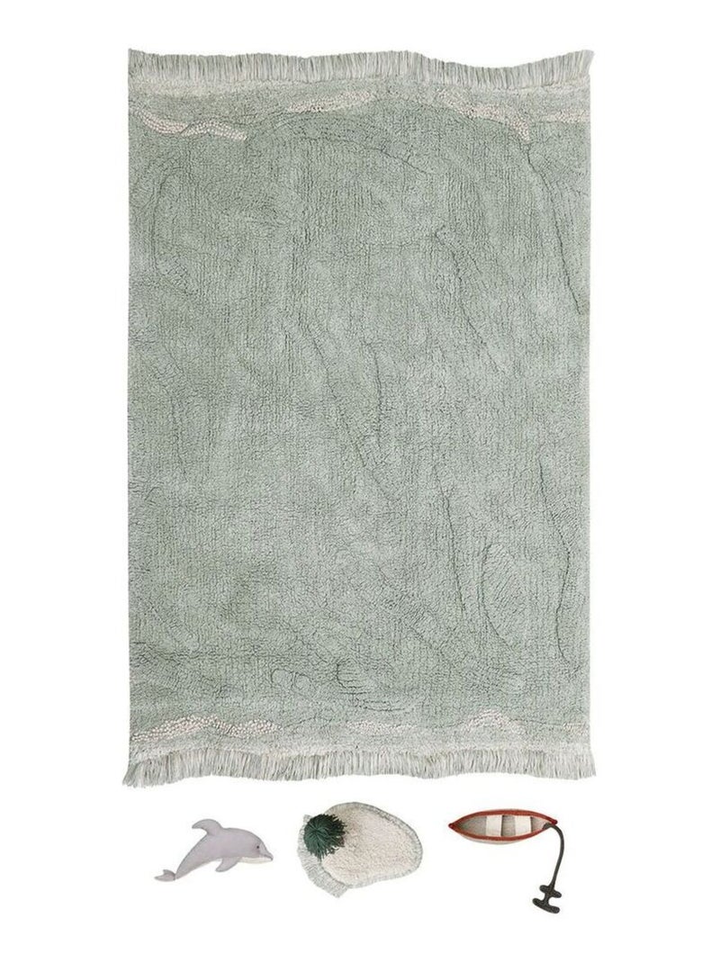 Tapis de jeu lavable Waves Bleu - Kiabi