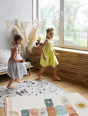 Tapis de jeu Marelle aquarelle