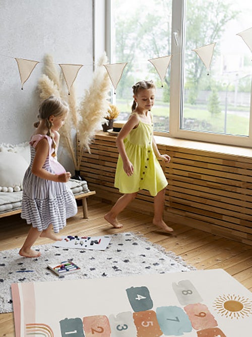 Tapis de jeu Marelle aquarelle - Kiabi