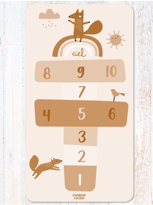 Tapis de jeu "Marelle" Edgar le renard - Kiabi