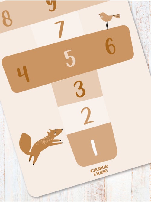 Tapis de jeu "Marelle" Edgar le renard - Kiabi