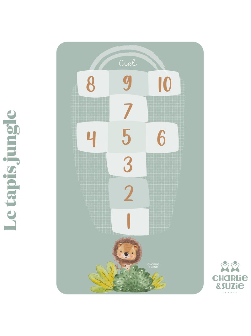 Tapis de jeu Marelle Lion Multicolore - Kiabi