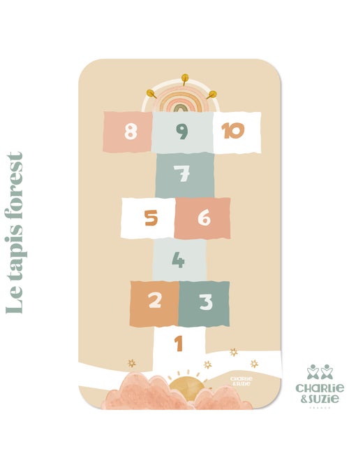 Tapis de jeu Marelle Renard - Kiabi