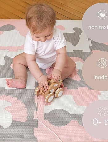 Tapis de jeu mousse à assembler animaux de la ferme
