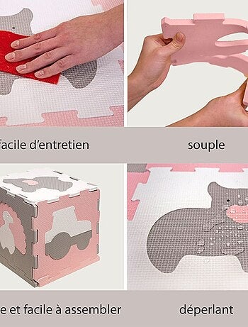 Tapis de jeu mousse à assembler animaux de la ferme
