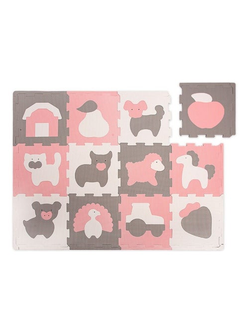 Tapis de jeu mousse à assembler animaux de la ferme - Kiabi Tapis de jeu mousse à assembler animaux de la ferme - Kiabi