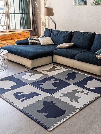 Tapis de jeu mousse à assembler animaux de la fôret FOREST