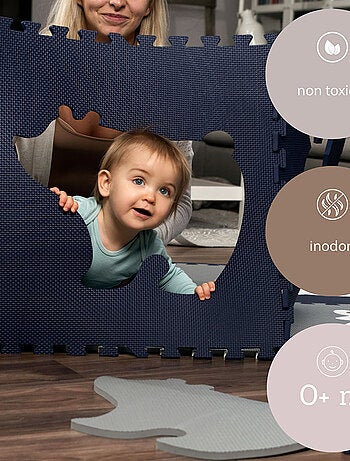 Tapis de jeu mousse à assembler animaux de la fôret FOREST