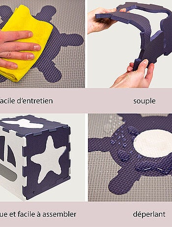 Tapis de jeu mousse à assembler animaux marins OCEAN WORLD