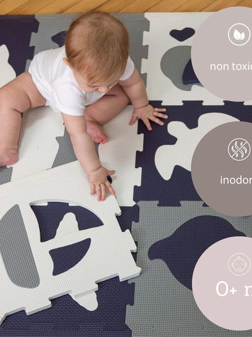 Tapis de jeu mousse à assembler animaux marins OCEAN WORLD - Kiabi