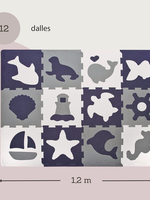 Tapis de jeu mousse à assembler animaux marins OCEAN WORLD - Kiabi