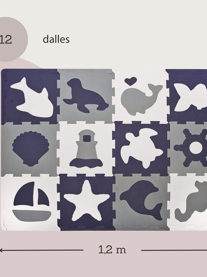 Tapis de jeu mousse à assembler animaux marins OCEAN WORLD Multicolore - Kiabi