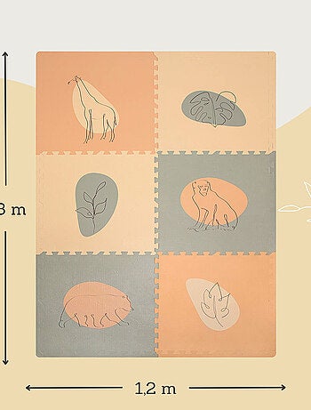 Tapis de jeu mousse à assembler JUNGLE