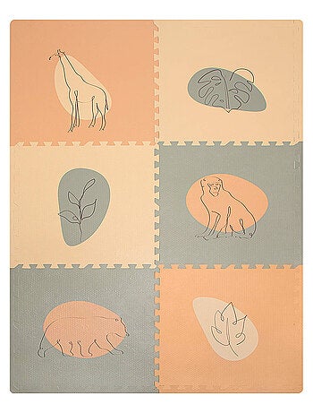 Tapis de jeu mousse à assembler JUNGLE