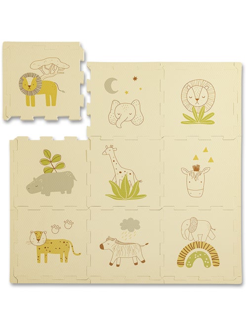 Tapis de jeu mousse à assembler SAFARI ANIMALS - Kiabi