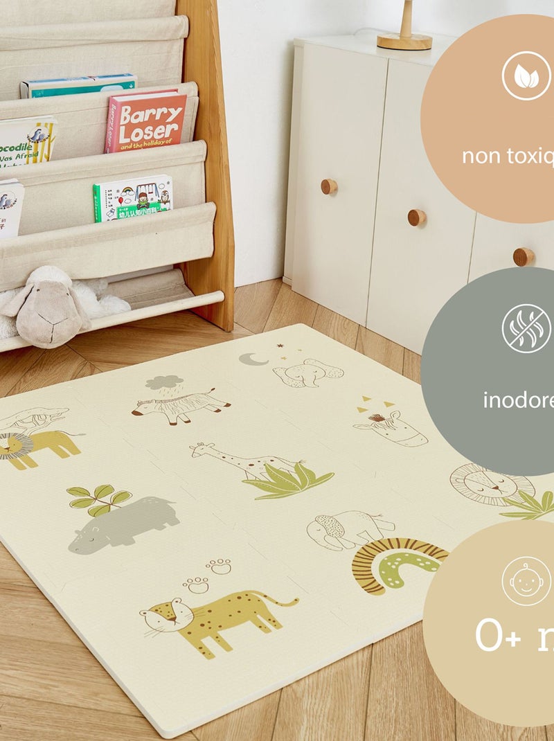 Tapis de jeu mousse à assembler SAFARI ANIMALS Multicolore - Kiabi