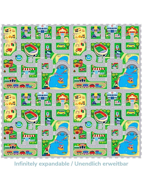 Tapis de jeu mousse à assembler CITY - Kiabi