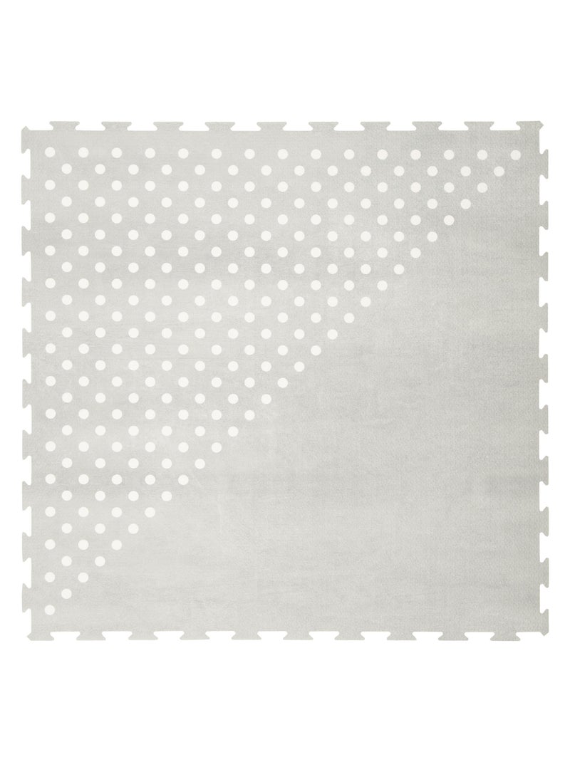 Tapis de jeu mousse à pois EARTH DOVE Gris clair - Kiabi